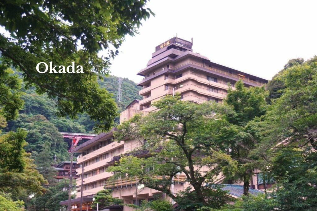 Exterior view of Hotel Okada in Hakone-Yumoto