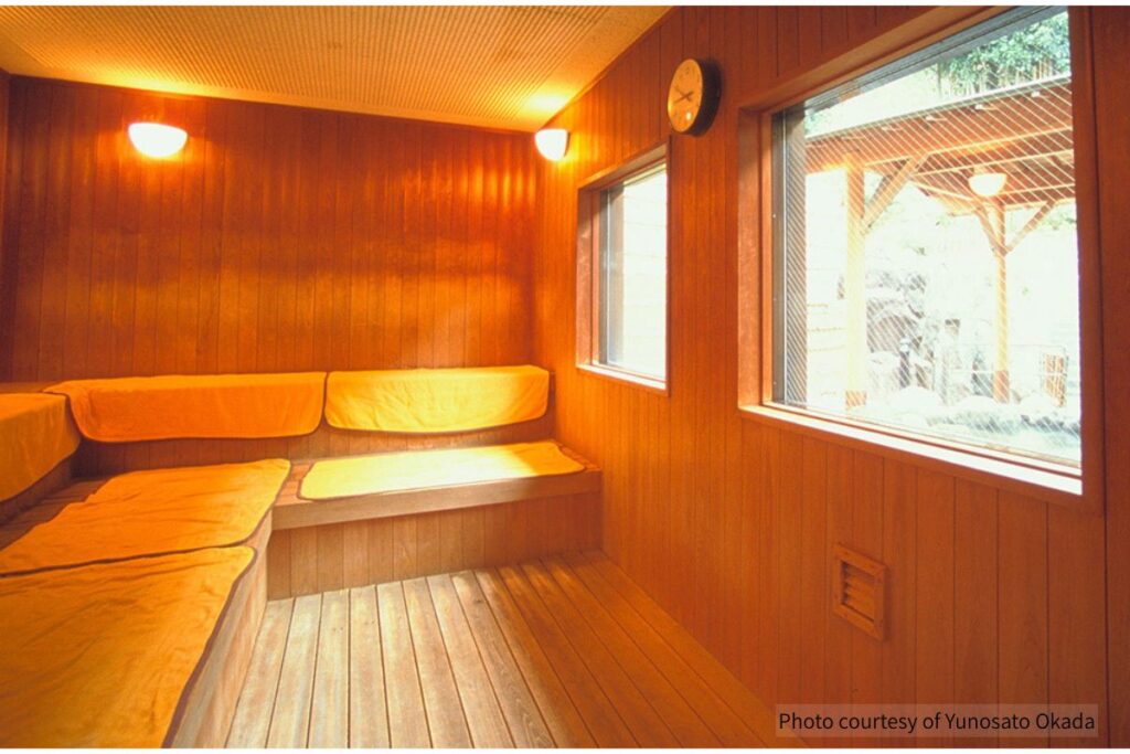 Sauna at Yunosato Okada (Photo courtesy of Yunosato Okada)