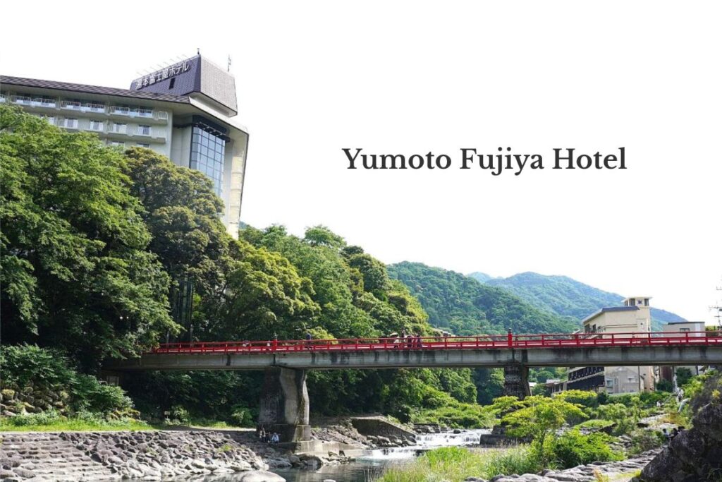 Yumoto Fujiya Hotel beside the Hayakawa River in Hakone-Yumoto