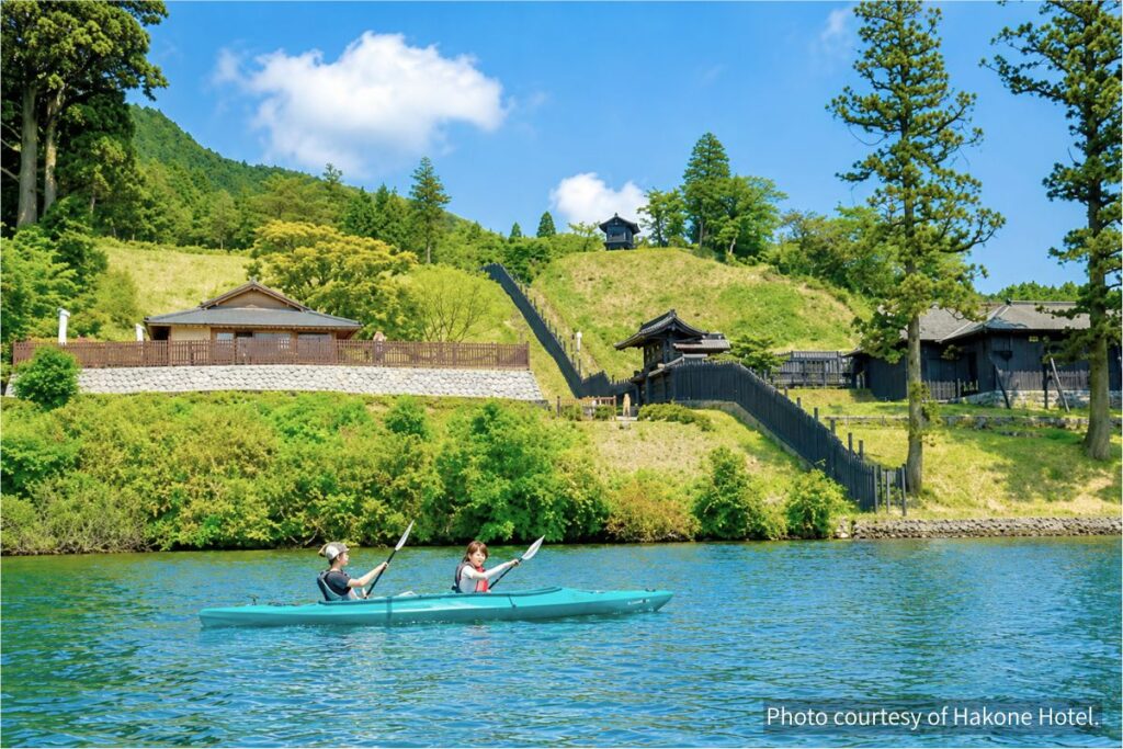 Kayaking on Lake Ashi near Hakone Hotel